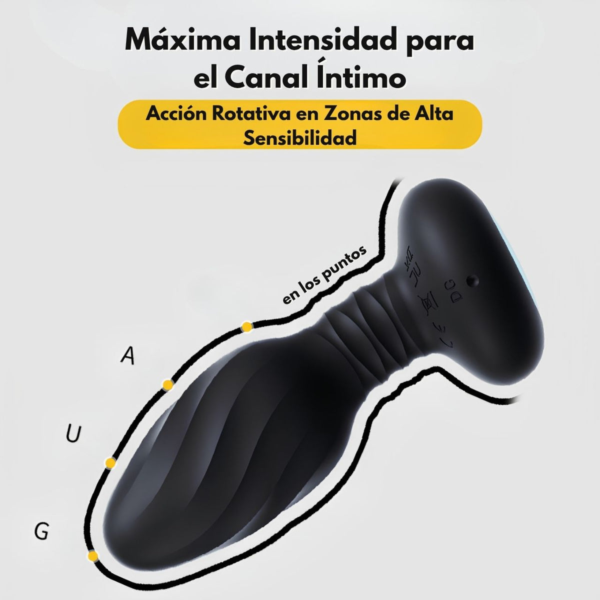 Plug Anal Vibrador con App y Giro