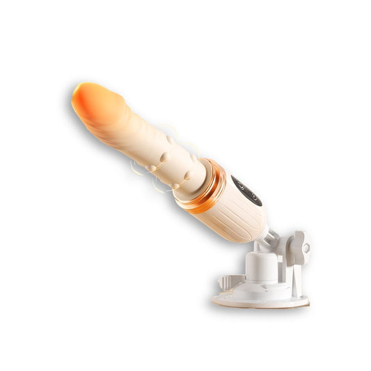 Dildo Automático Telescópico con Ventosa