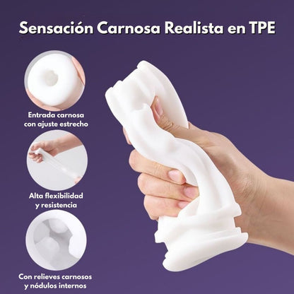 Masturbador con Calefacción y Vibración