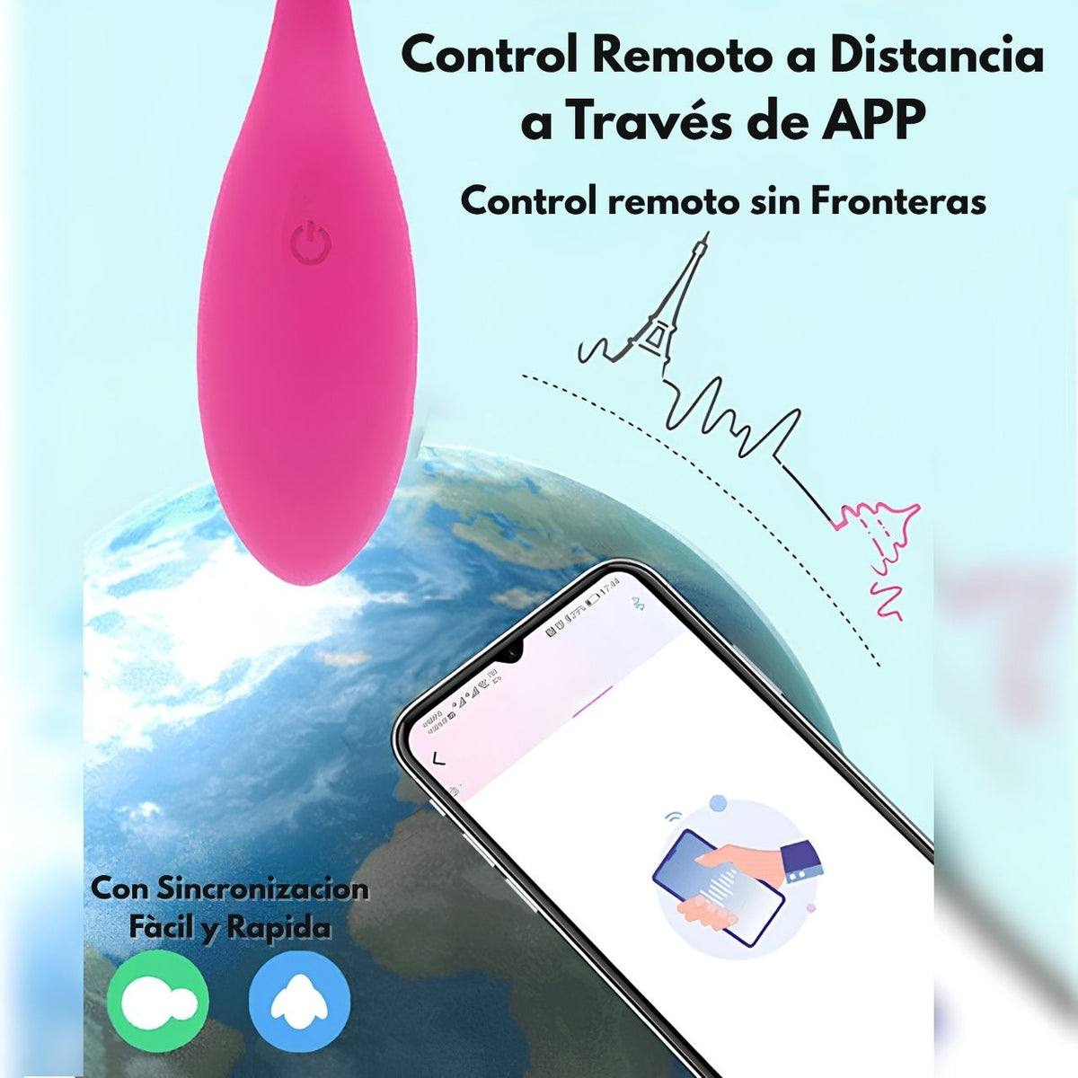 Vibrador Inalámbrico Punto G con App